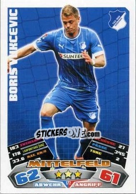 Sticker Boris Vukcevic - German Football Bundesliga 2012-2013. Match Attax - Topps