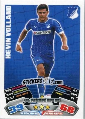 Sticker Kevin Volland - German Football Bundesliga 2012-2013. Match Attax n. 179 - Topps