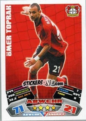 Figurina Ömer Toprak - German Football Bundesliga 2012-2013. Match Attax - Topps