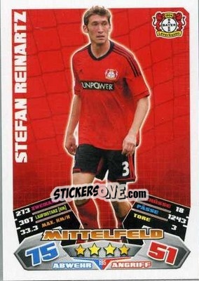 Cromo Stefan Reinartz - German Football Bundesliga 2012-2013. Match Attax - Topps