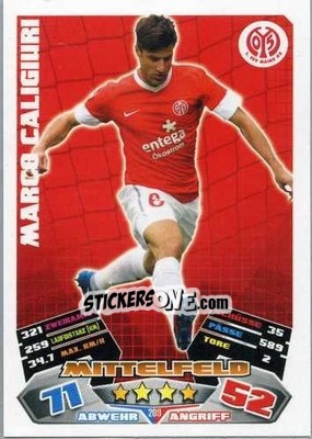 Figurina Marco Caligiuri - German Football Bundesliga 2012-2013. Match Attax - Topps