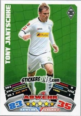 Cromo Tony Jantschke - German Football Bundesliga 2012-2013. Match Attax - Topps