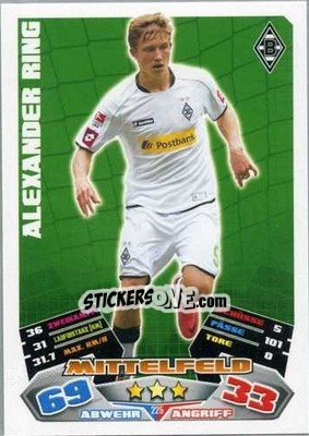 Sticker Alexander Ring - German Football Bundesliga 2012-2013. Match Attax - Topps