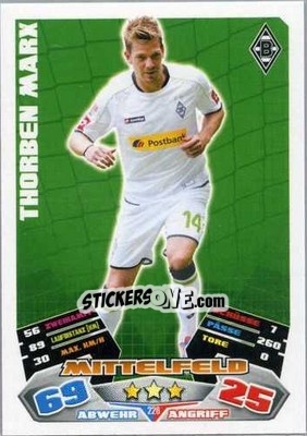 Cromo Thorben Marx - German Football Bundesliga 2012-2013. Match Attax - Topps