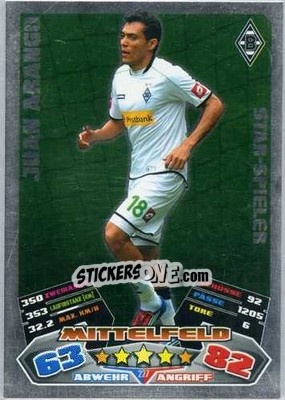 Cromo Juan Arango - German Football Bundesliga 2012-2013. Match Attax - Topps