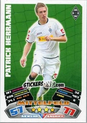Cromo Patrick Herrmann - German Football Bundesliga 2012-2013. Match Attax - Topps