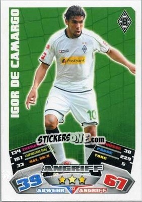 Figurina Igor De Camargo - German Football Bundesliga 2012-2013. Match Attax - Topps