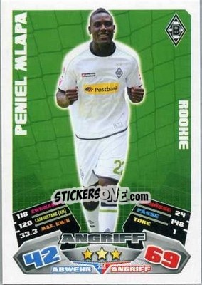Sticker Peniel Mlapa - German Football Bundesliga 2012-2013. Match Attax - Topps
