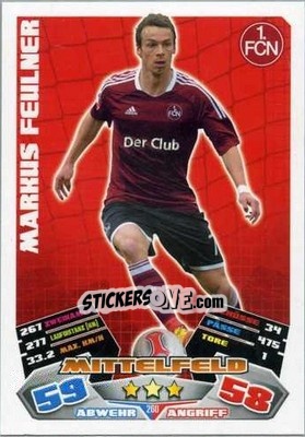 Sticker Markus Feulner - German Football Bundesliga 2012-2013. Match Attax - Topps