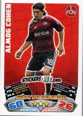 Sticker Almog Cohen - German Football Bundesliga 2012-2013. Match Attax - Topps