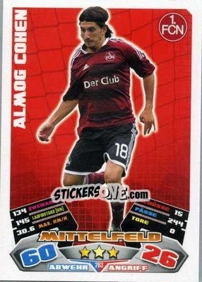 Figurina Almog Cohen - German Football Bundesliga 2012-2013. Match Attax - Topps