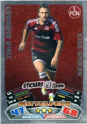 Sticker Timo Gebhart - German Football Bundesliga 2012-2013. Match Attax n. 266 - Topps