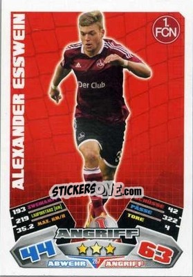 Sticker Alexander Esswein - German Football Bundesliga 2012-2013. Match Attax - Topps