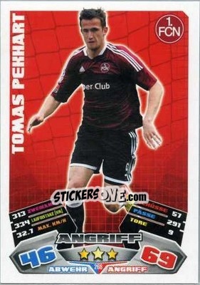 Sticker Tomas Pekhart - German Football Bundesliga 2012-2013. Match Attax - Topps