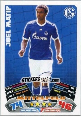 Sticker Joel Matip - German Football Bundesliga 2012-2013. Match Attax - Topps