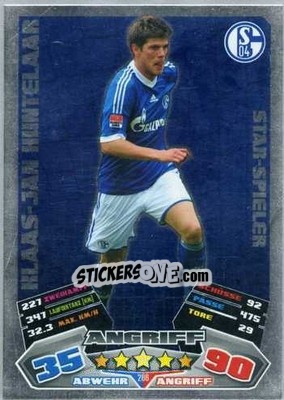 Sticker Klaas-Jan Huntelaar - German Football Bundesliga 2012-2013. Match Attax n. 286 - Topps