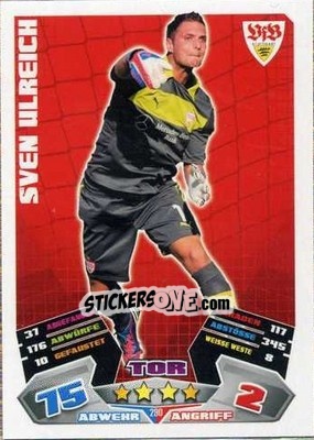Sticker Sven Ulreich - German Football Bundesliga 2012-2013. Match Attax n. 290 - Topps