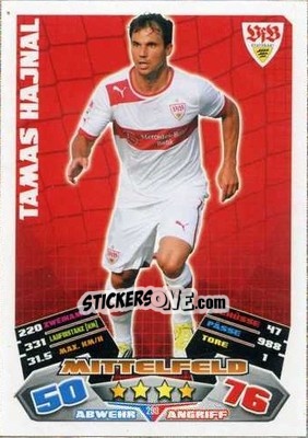 Sticker Tamas Hajnal - German Football Bundesliga 2012-2013. Match Attax n. 299 - Topps