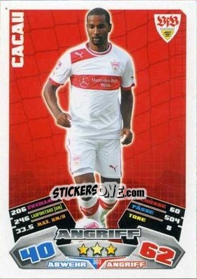 Sticker Cacau - German Football Bundesliga 2012-2013. Match Attax n. 303 - Topps