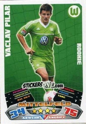 Cromo Vaclav Pilar - German Football Bundesliga 2012-2013. Match Attax - Topps
