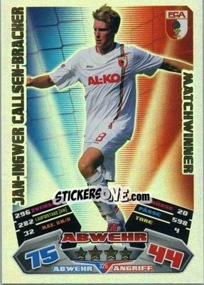 Figurina Jan-Ingwer Callsen-Bracker - German Football Bundesliga 2012-2013. Match Attax - Topps