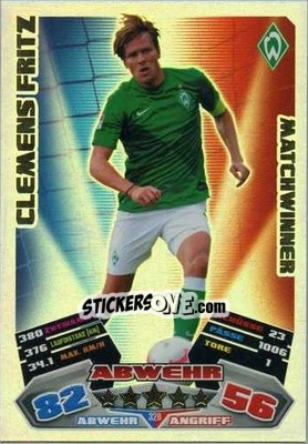 Figurina Clemens Fritz - German Football Bundesliga 2012-2013. Match Attax - Topps