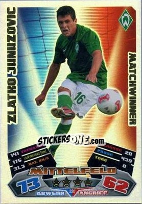 Cromo Zlatko Junuzovic - German Football Bundesliga 2012-2013. Match Attax - Topps