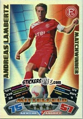 Sticker Andreas Lambertz - German Football Bundesliga 2012-2013. Match Attax - Topps