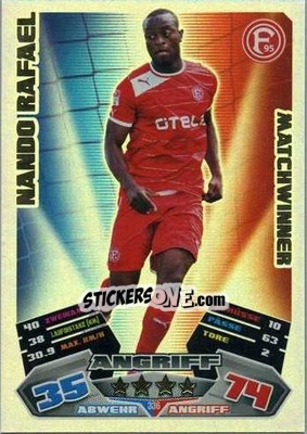 Sticker Nando Rafael - German Football Bundesliga 2012-2013. Match Attax - Topps