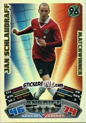 Sticker Jan Schlaudraff - German Football Bundesliga 2012-2013. Match Attax - Topps
