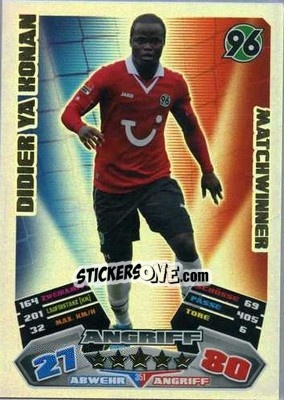 Cromo Didier Ya Konan - German Football Bundesliga 2012-2013. Match Attax - Topps