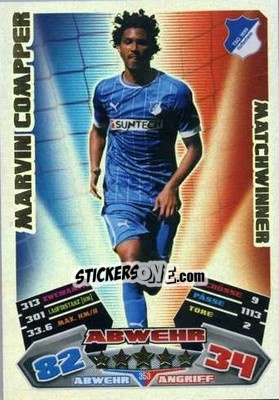 Sticker Marvin Compper - German Football Bundesliga 2012-2013. Match Attax n. 353 - Topps