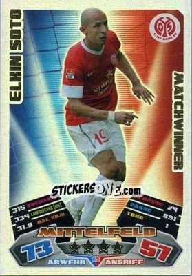 Sticker Elkin Soto - German Football Bundesliga 2012-2013. Match Attax - Topps