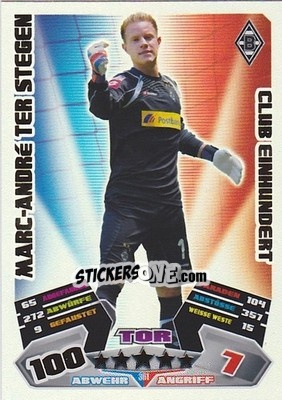 Cromo Marc-André ter Stegen - German Football Bundesliga 2012-2013. Match Attax n. 361 - Topps