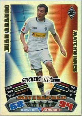 Cromo Juan Arango - German Football Bundesliga 2012-2013. Match Attax - Topps