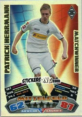 Sticker Patrick Herrmann - German Football Bundesliga 2012-2013. Match Attax - Topps