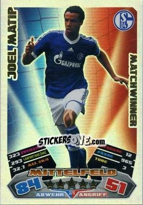 Sticker Joel Matip - German Football Bundesliga 2012-2013. Match Attax - Topps