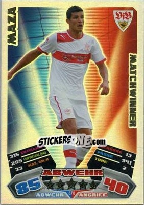 Sticker Maza - German Football Bundesliga 2012-2013. Match Attax n. 374 - Topps