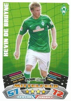 Figurina Kevin De Bruyne - German Football Bundesliga 2012-2013. Match Attax n. 382 - Topps