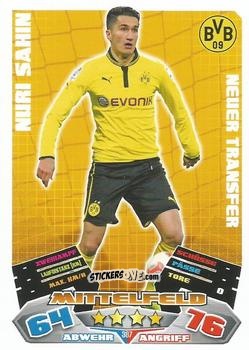 Cromo Nuri Sahin - German Football Bundesliga 2012-2013. Match Attax n. 387 - Topps