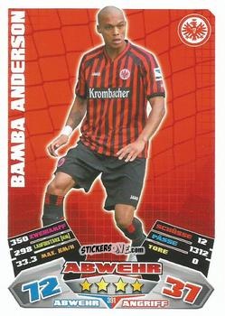 Figurina Bamba Anderson - German Football Bundesliga 2012-2013. Match Attax n. 391 - Topps
