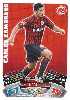 Figurina Carlos Zambrano - German Football Bundesliga 2012-2013. Match Attax n. 392 - Topps