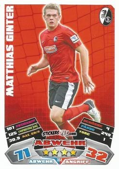 Cromo Matthias Ginter - German Football Bundesliga 2012-2013. Match Attax n. 394 - Topps