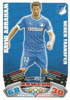 Cromo David Abraham - German Football Bundesliga 2012-2013. Match Attax n. 408 - Topps