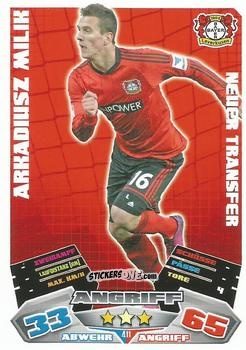 Cromo Arkadiusz Milik - German Football Bundesliga 2012-2013. Match Attax n. 411 - Topps