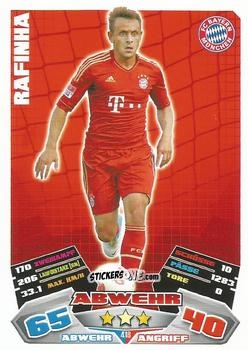 Figurina Rafinha - German Football Bundesliga 2012-2013. Match Attax n. 418 - Topps