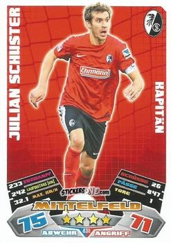 Cromo Julian Schuster - German Football Bundesliga 2012-2013. Match Attax n. 438 - Topps
