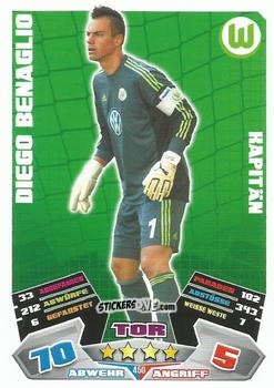 Cromo Diego Benaglio - German Football Bundesliga 2012-2013. Match Attax n. 450 - Topps