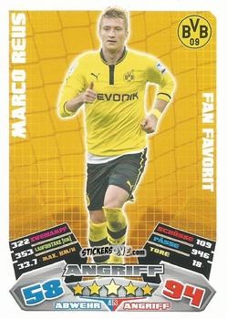 Figurina Marco Reus - German Football Bundesliga 2012-2013. Match Attax n. 453 - Topps