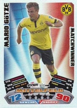 Cromo Mario Götze - German Football Bundesliga 2012-2013. Match Attax n. 471 - Topps